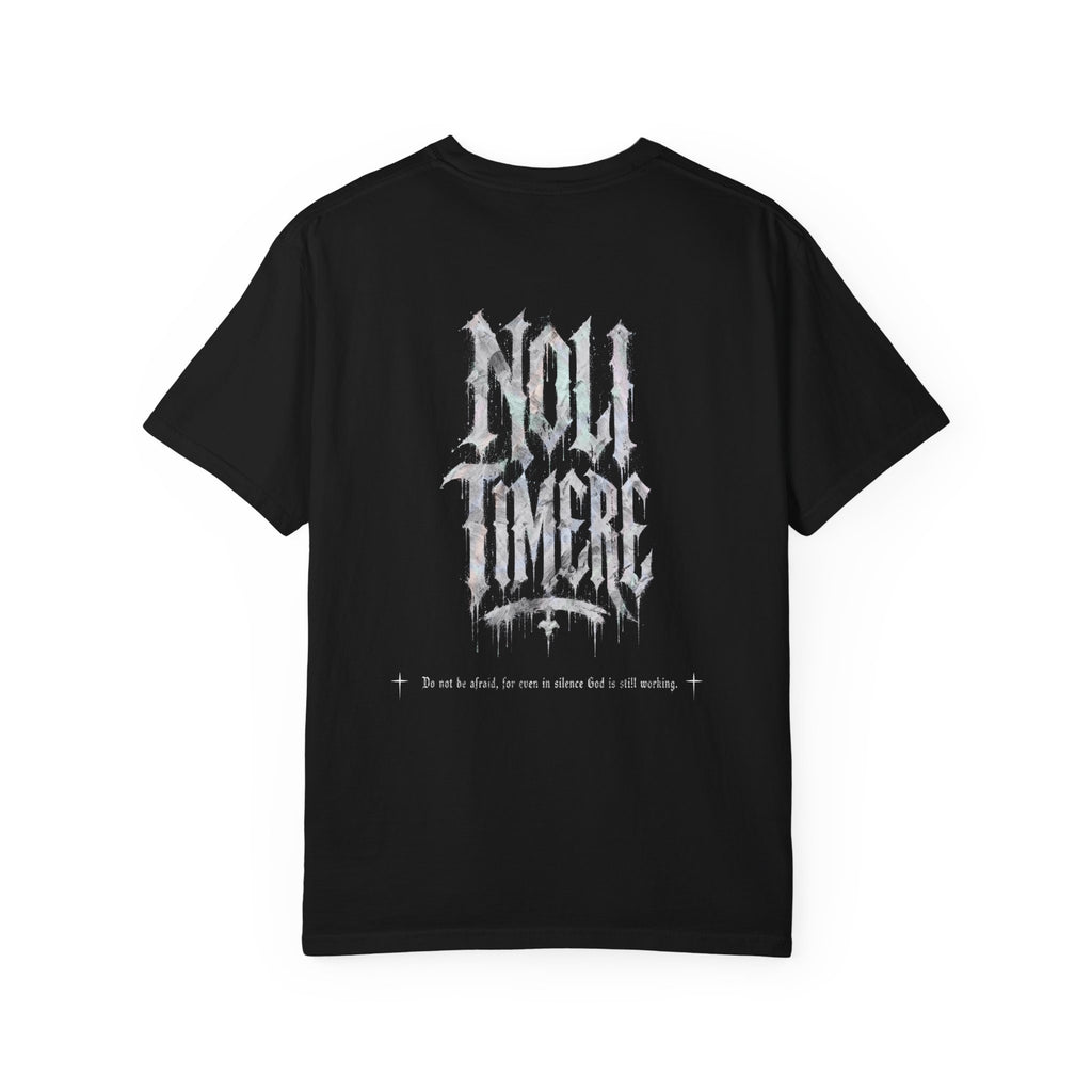T-Shirt - Noli Timere Graphic Tee (Latin 'Noli Timere' Gothic Design)