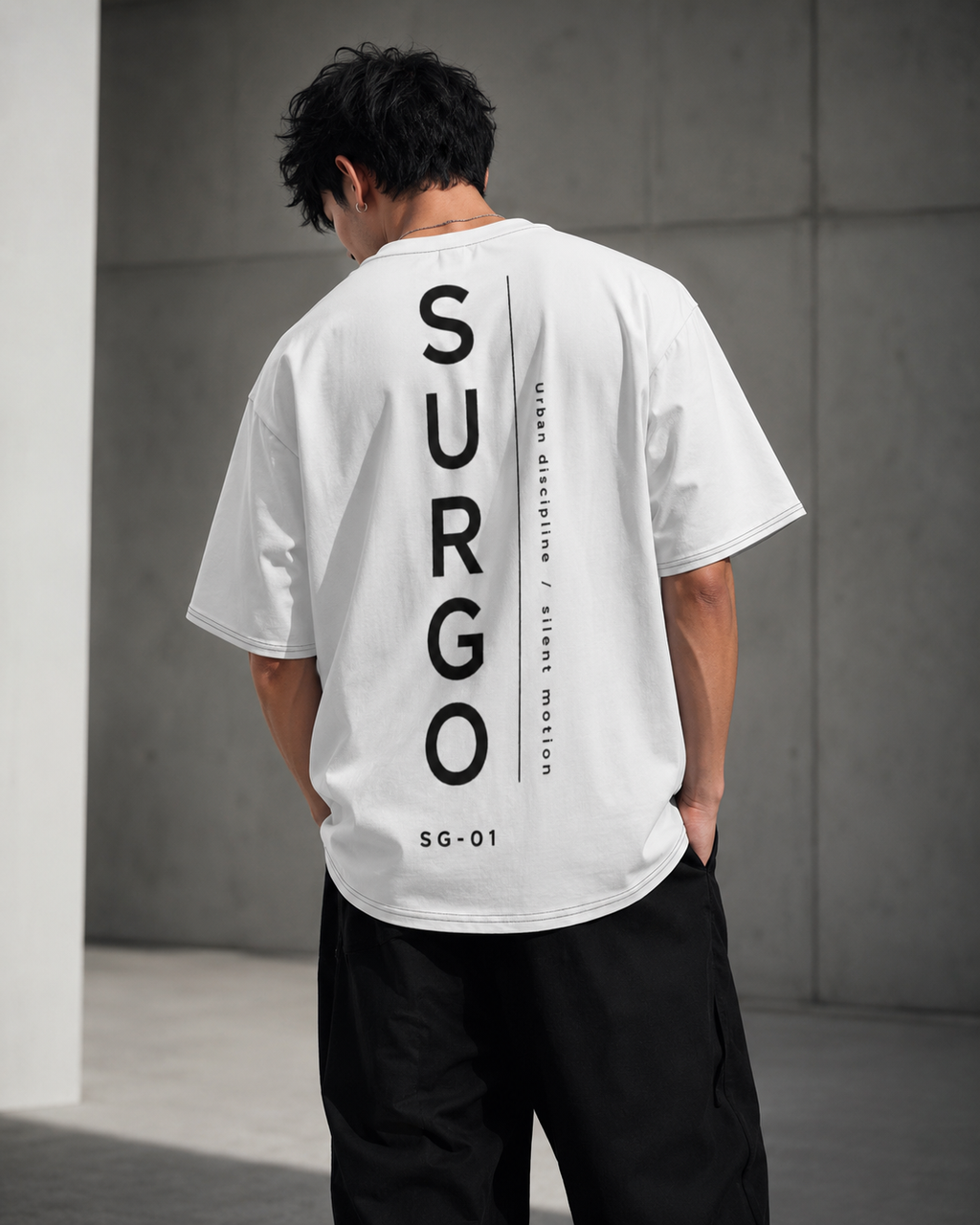 Premium Heavyweight Oversized T-Shirt - CADO SURGO CS. Whisper