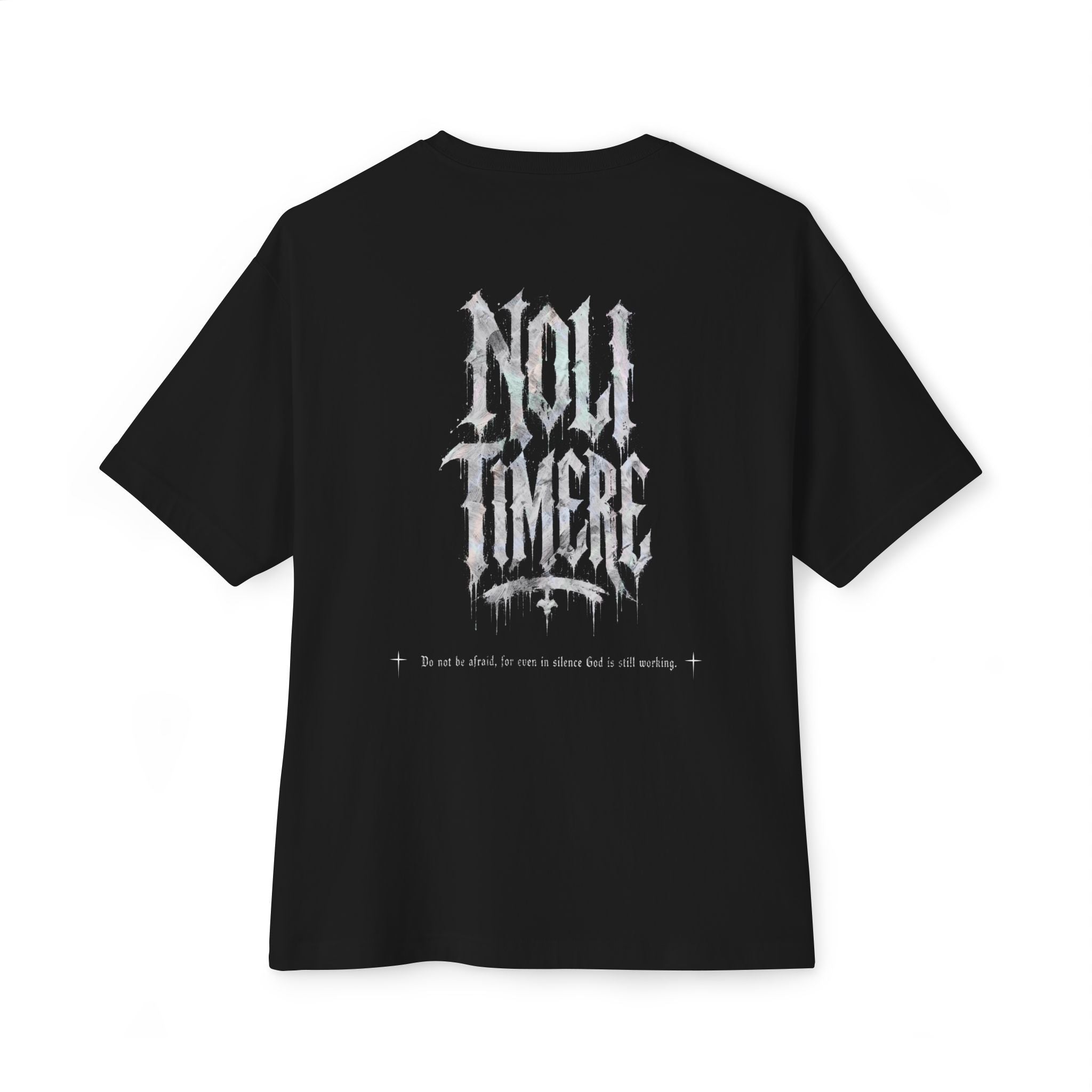 T-Shirt - Noli Timere 2 Graphic Tee (Latin 'Noli Timere' Gothic Design)