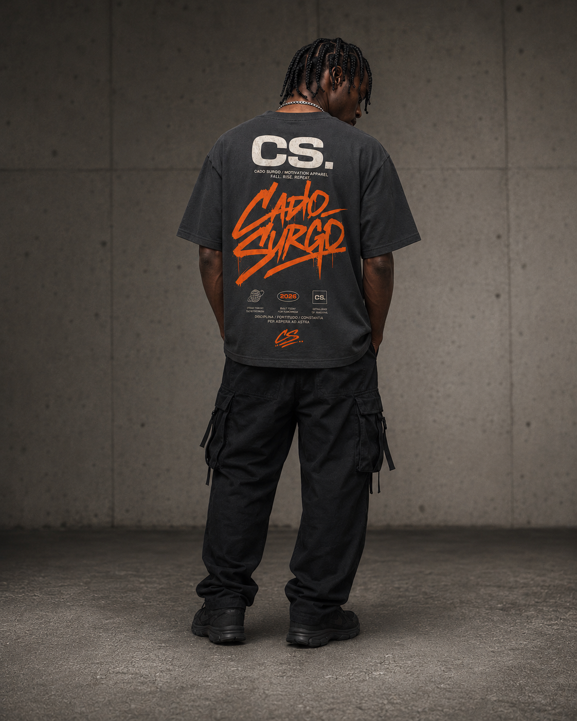 Premium Heavyweight Oversized T-Shirt - CADO SURGO CS. Eclipse